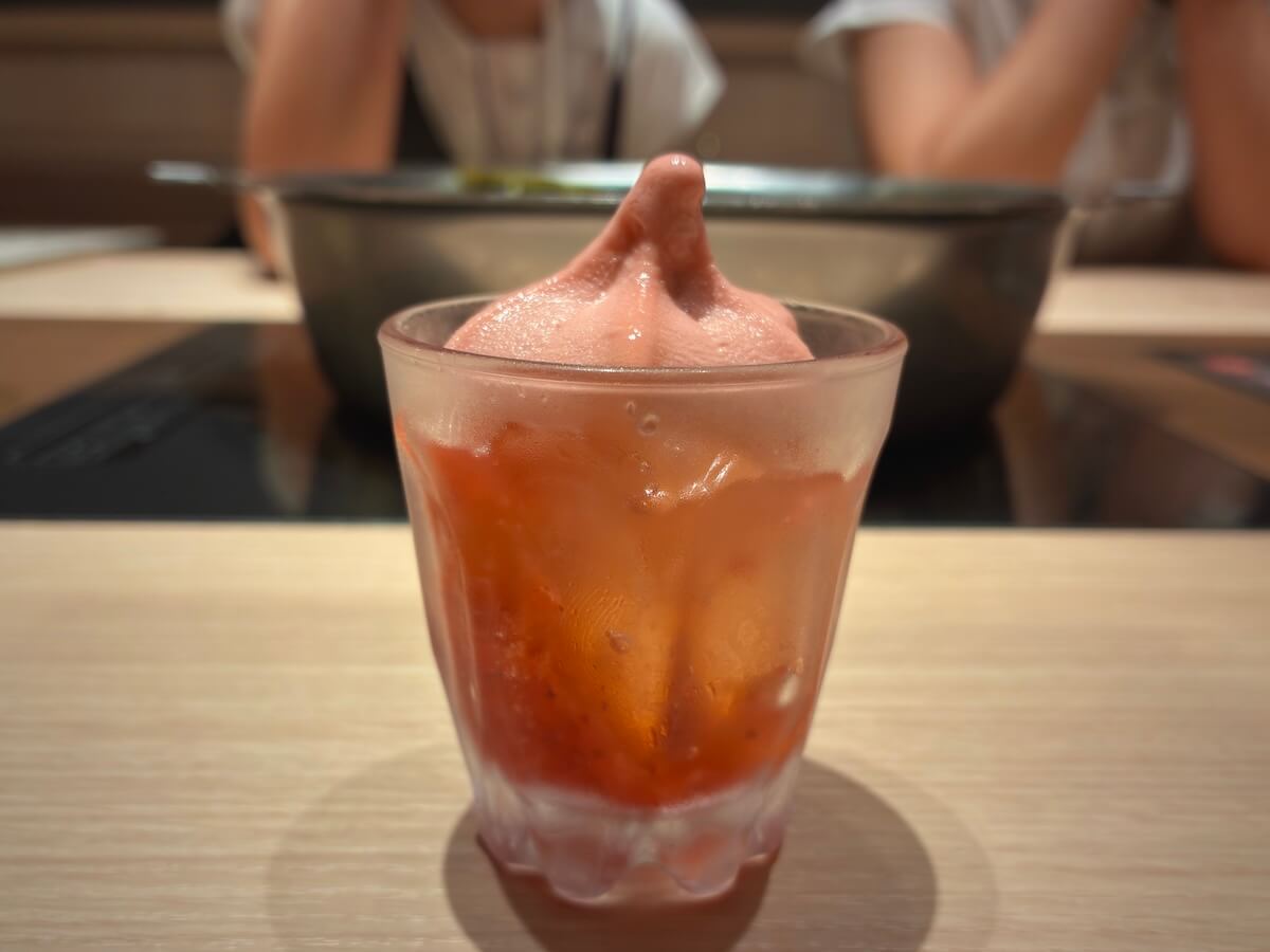 いちごのシャーベット＆ゼリー