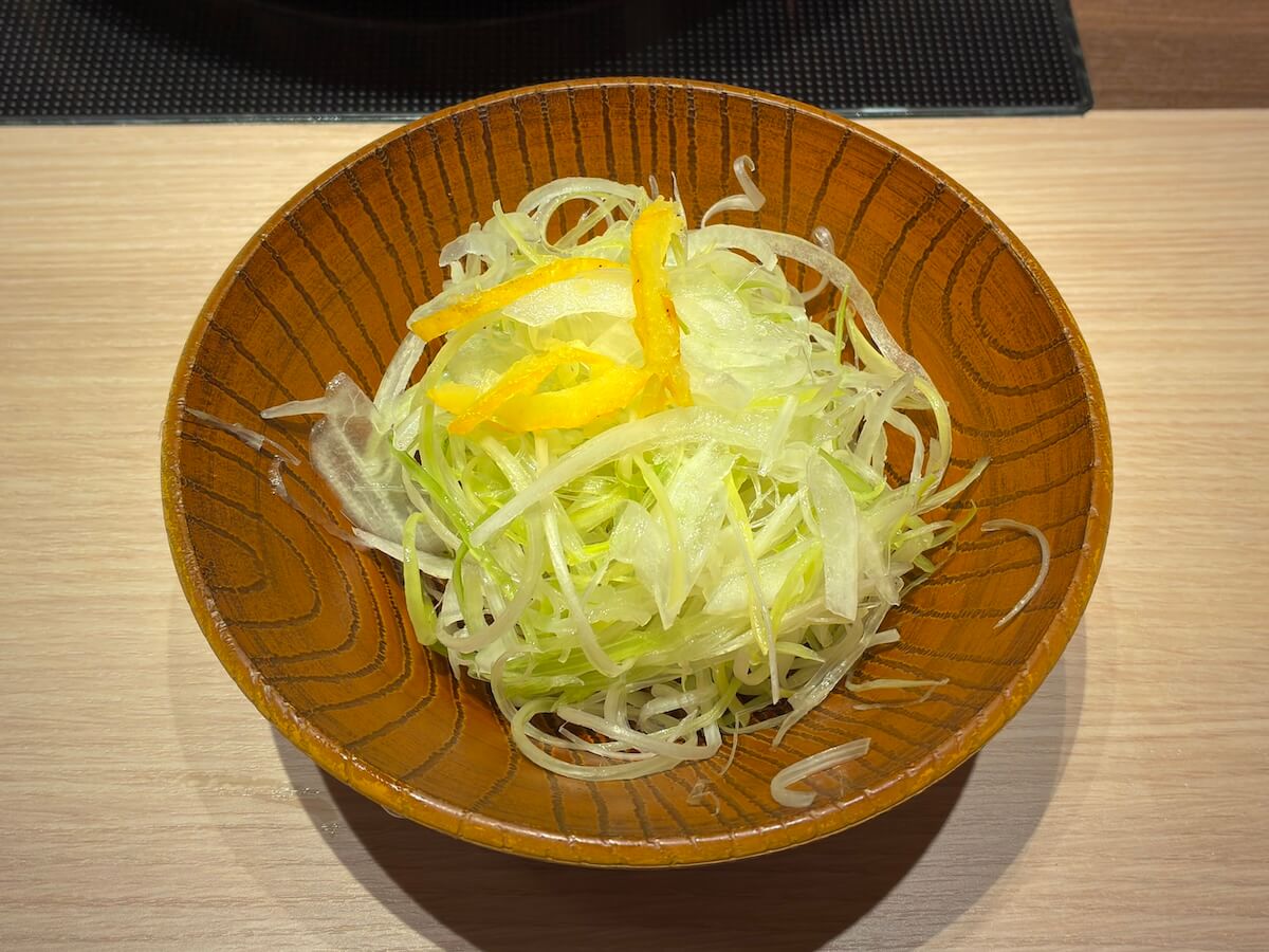 ゆず葱（白髪葱＋ゆず皮）