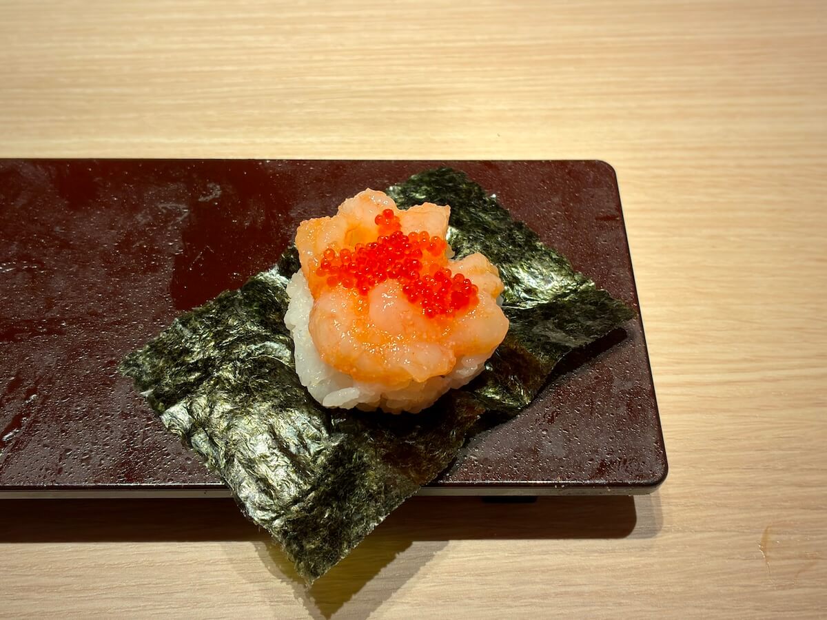 甘海老明太手巻き