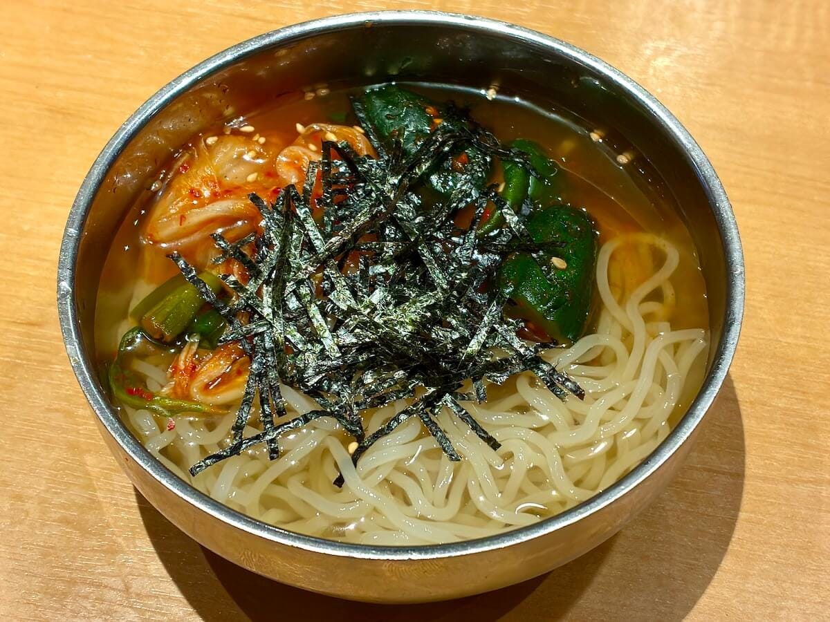 焼肉食べ放題の締めに注文したひとくち冷麺